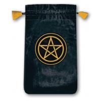 Bolsa Tarot Mini Pentagrama - Terciopelo 13,5 x 8,5 cm (negro)