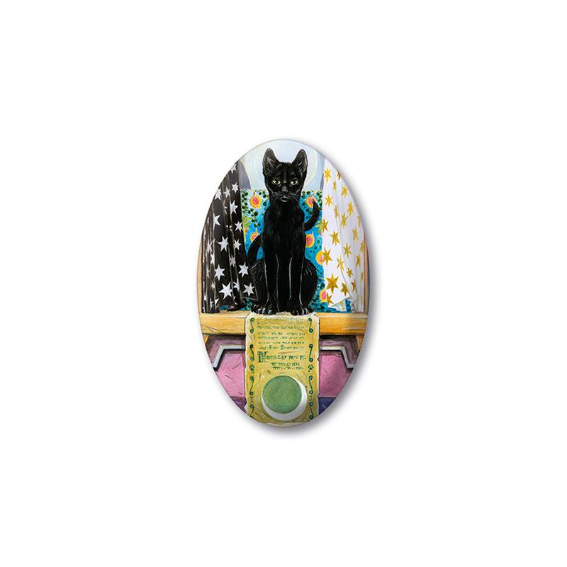 Tarot Magnet Pagan Cats (High Priestess) (Sca)
