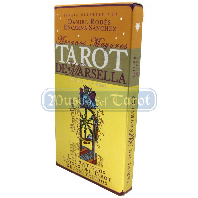 Tarot Marsella 22 Arcanos (edicion lujo dorada) (Daniel Rodes - Encarna Sanchez) (FR) (Instrucciones en FR y SP) (le mat)