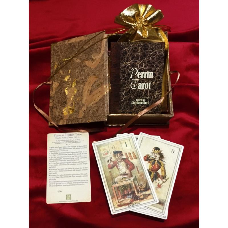 Tarot coleccion Perrin Milanese 1865 (Giordano Berti)  Deluxe Edicion Limitada 600 Ejemplares Numerados y Firmados (50 Cartas+ instrucciones (GioB) 12/19 (EN)
