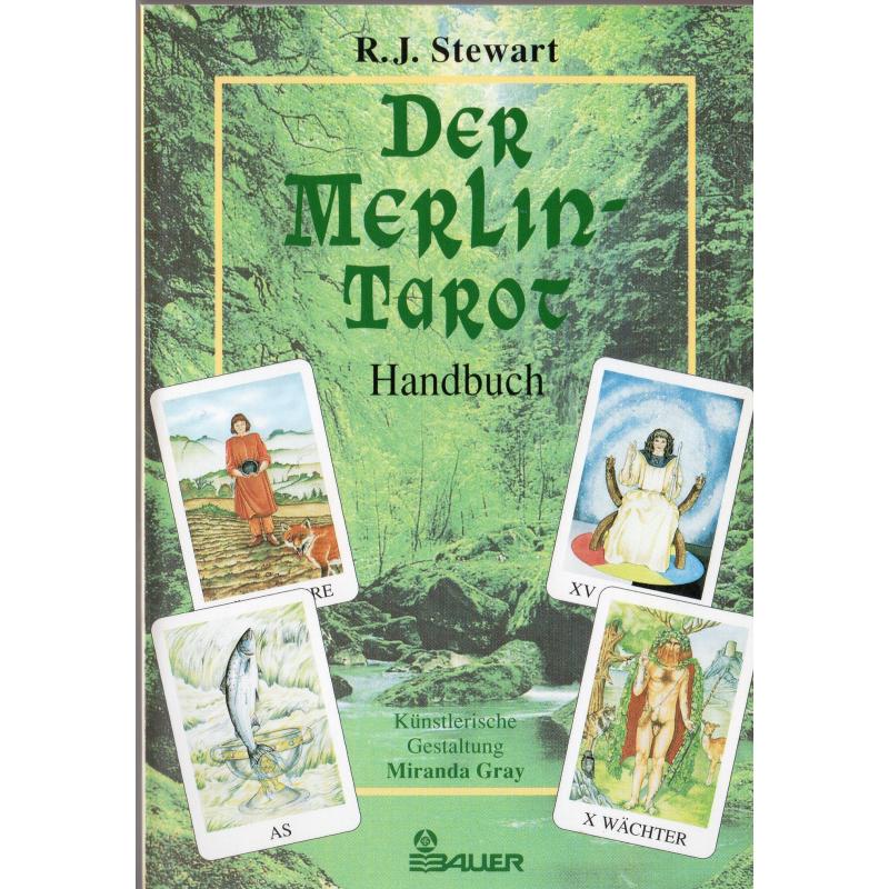 Tarot coleccion Der Merlin -Tarot  - R.J. Stewart - Miranda Gray (Set, 80 cartas) (1997) (DE) (Bauer)