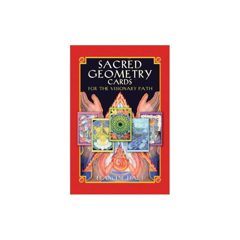Tarot coleccion Sacred Geometry Cards for the Visionary Path - Francene Hart (Set - Libro + 64 Cartas) (EN) (BEAR) (Rojo)