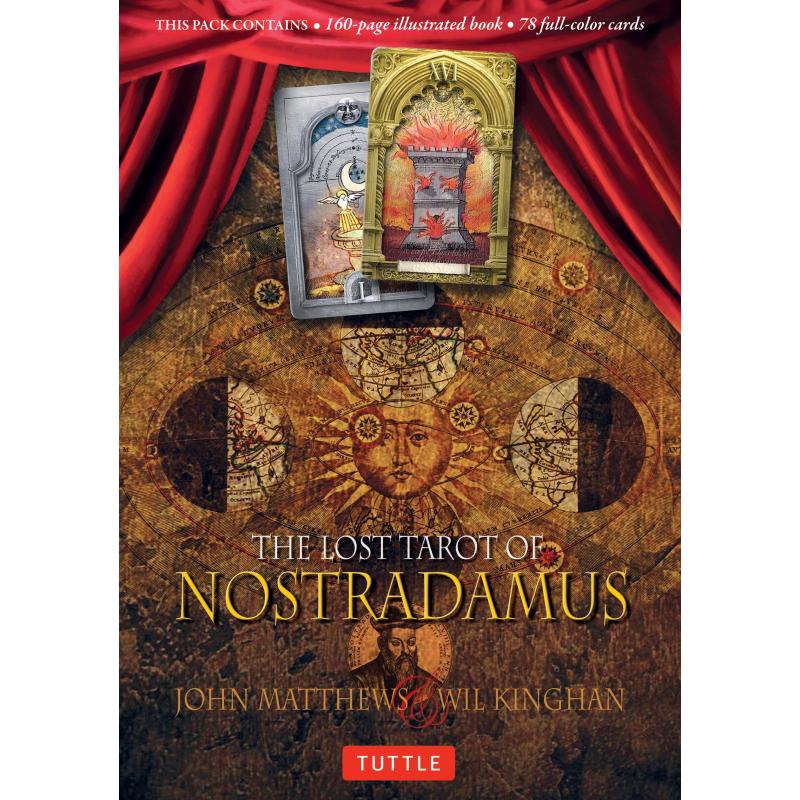 Tarot coleccion The Lost Tarot of Nostradamus - John Matthews & Wil Kinghan SET (78 cartas) - 2012 (EN) Tuttle Pub (AMZ)