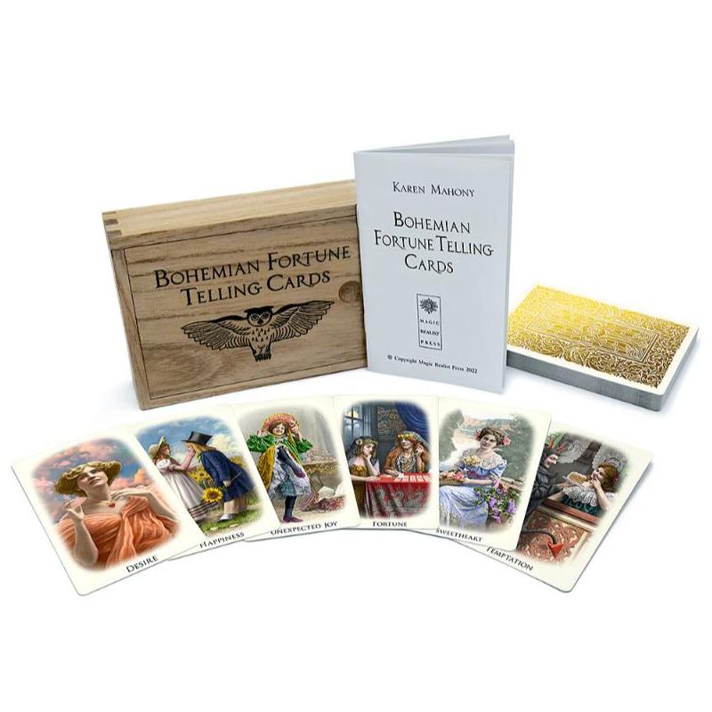 Tarot The bohemian Fortune Telling Cards - Karen Mahony/Alex Ukolov (EN) (36 Cards) (Wooden box) - BababaRock