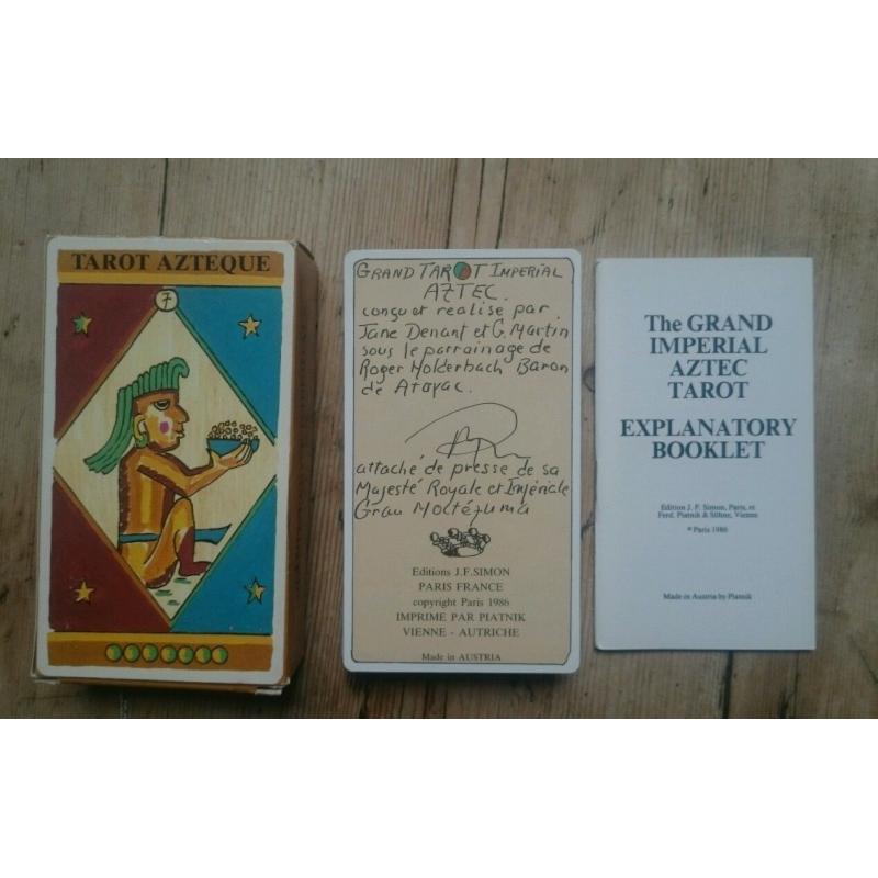 Tarot coleccion Azteque Tarot - Jane Denant & G. Martin (53 cartas) (FR, EN) 1986 - Edition J.F. Simon (Piatnik) 12/15