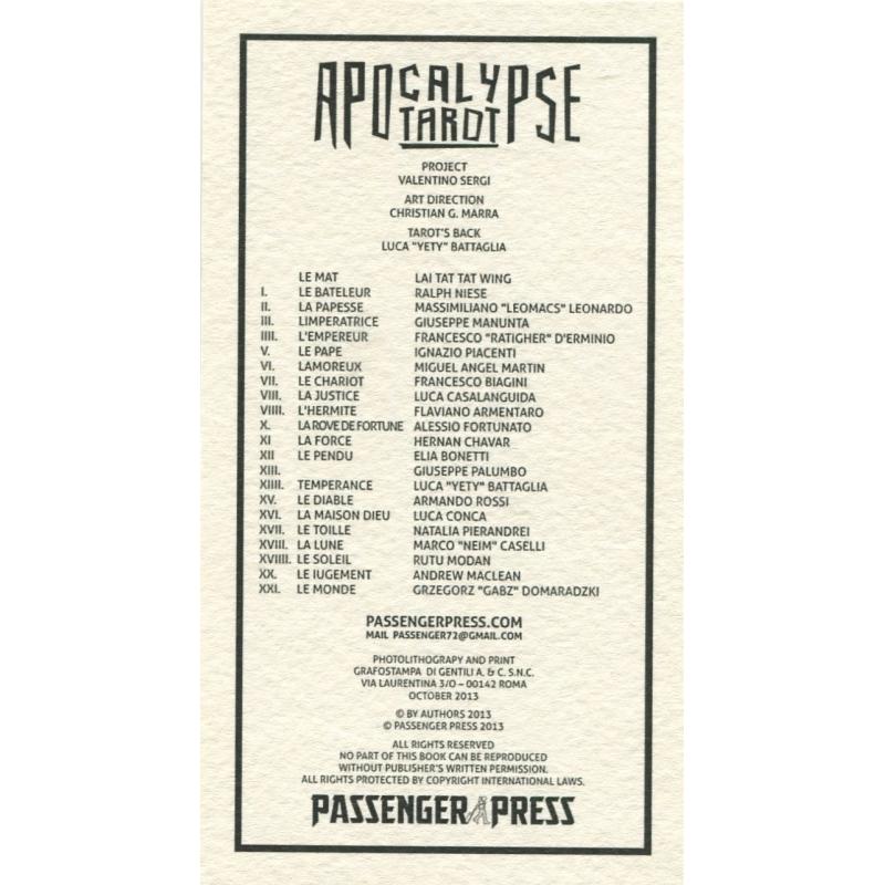 Tarot coleccion Apocalypse Tarot - Varios autores - 2013 - 1ÃÂª edicion - (PAP