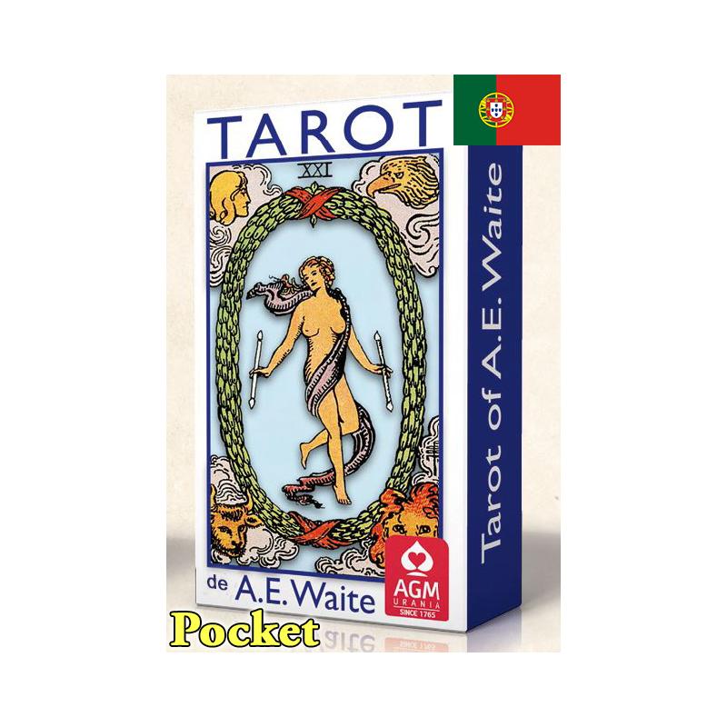 Tarot A. E. Waite & Pamela Colman Smith (Pocket) (Rider) (PT) (AGM) Edicao Portuguesa