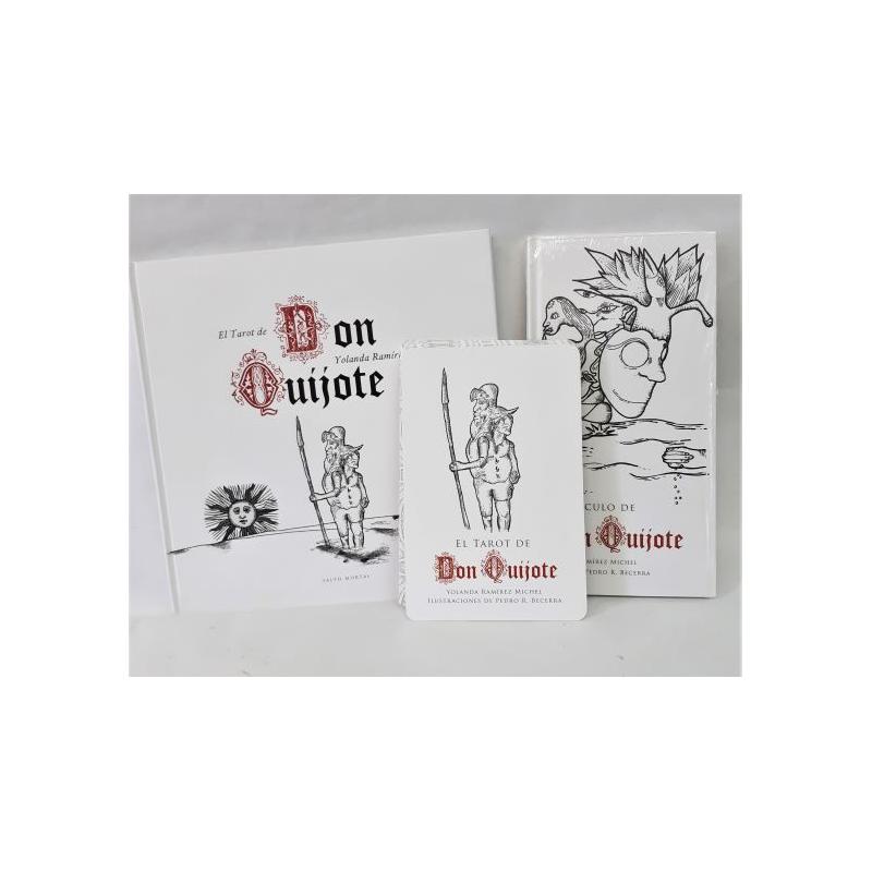 Tarot Coleccion Don Quijote - Yolanda Ramirez Michel y Edro Becerra (22 arcanos + 2 Libros) (SET) (Salto Mortal) (MX)