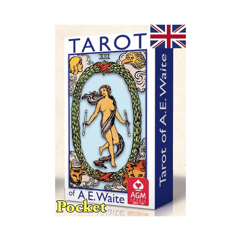 Tarot A. E. Waite & Pamela Colman Smith (Pocket) (Rider) (EN) (AGM) Edicion Azul