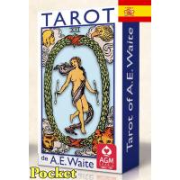 Tarot  A. E. Waite & Pamela Colman Smith (Pocket) (Rider) (ES) (AGM) Edicion Azul
