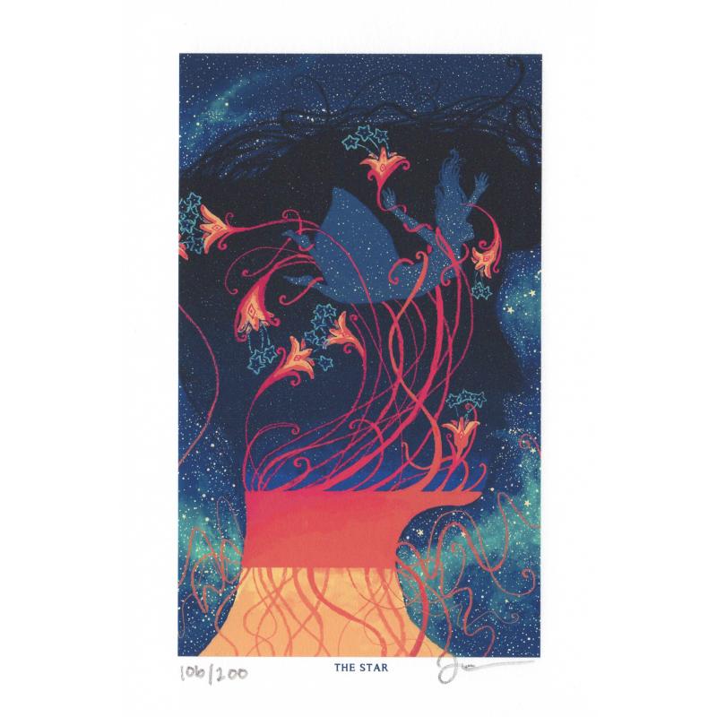Postal Prisma Visions Tarot - James R.Eads - The Star (limited Edition Print)