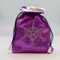 Bolsa Tarot Sensual Wicca - Seda 23 x 16 cm (morada)