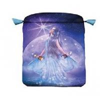 Bolsa Tarot Thelema - Seda 23 x 16 cm (azul)