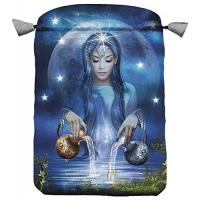 Bolsa Tarot Arcanum - Seda 23 x 16 cm (azul)