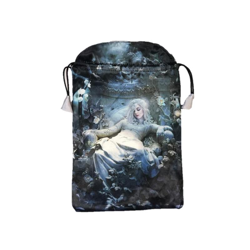 Bolsa Tarot La Nuit - Seda 23 x 16 cm (Negra)  