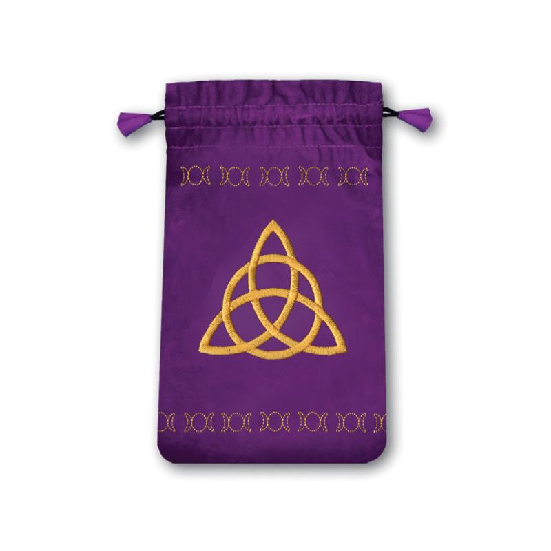 Bolsa Tarot Mini Simbolo Embrujada - Terciopelo 13,5 x 8,5 cm (morada)