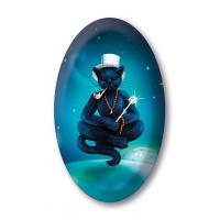 Tarot Magnet Black Cats (Magician) (Sca)