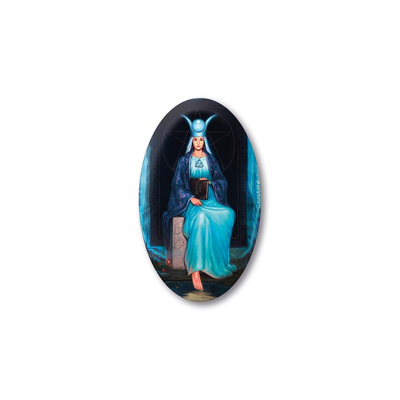 Tarot Magnet Silver Witchraft (High Priestess) (Sca)