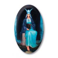 Tarot Magnet Silver Witchraft (High Priestess) (Sca)