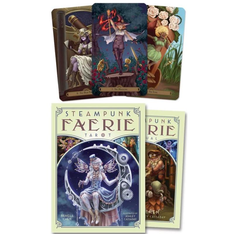 Tarot Steampunk Faerie Tarot (EN) (2024) - Pamela Chen y Ashley Cassaday - Llewelyn 