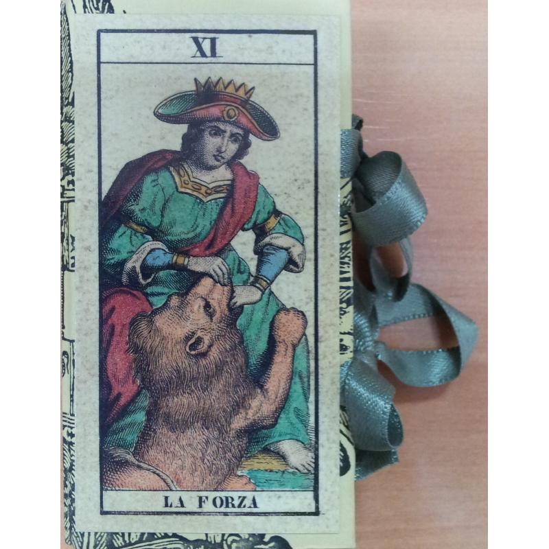 Tarot coleccion Tarocco Italiano (Gioco Di Tarocchi Italiano Milano, 1845) Edicion limitada 2500 unds - 1986 (IT) (Tapas con lazo) (ILM)