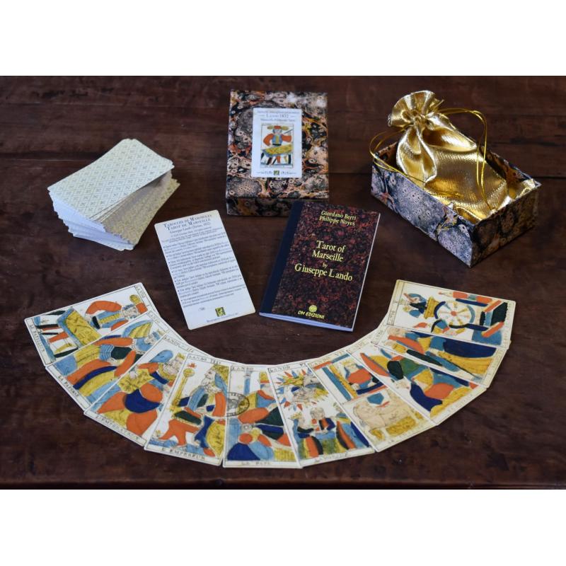 Tarot coleccion Lando Marseille - Piedmont 1832 (Giordano Berti)  Estandar - Edicion Limitada 700 Ejemplares Numerados y Firmados (78 Cartas+ instrucciones (GioB) 12/19 (EN)