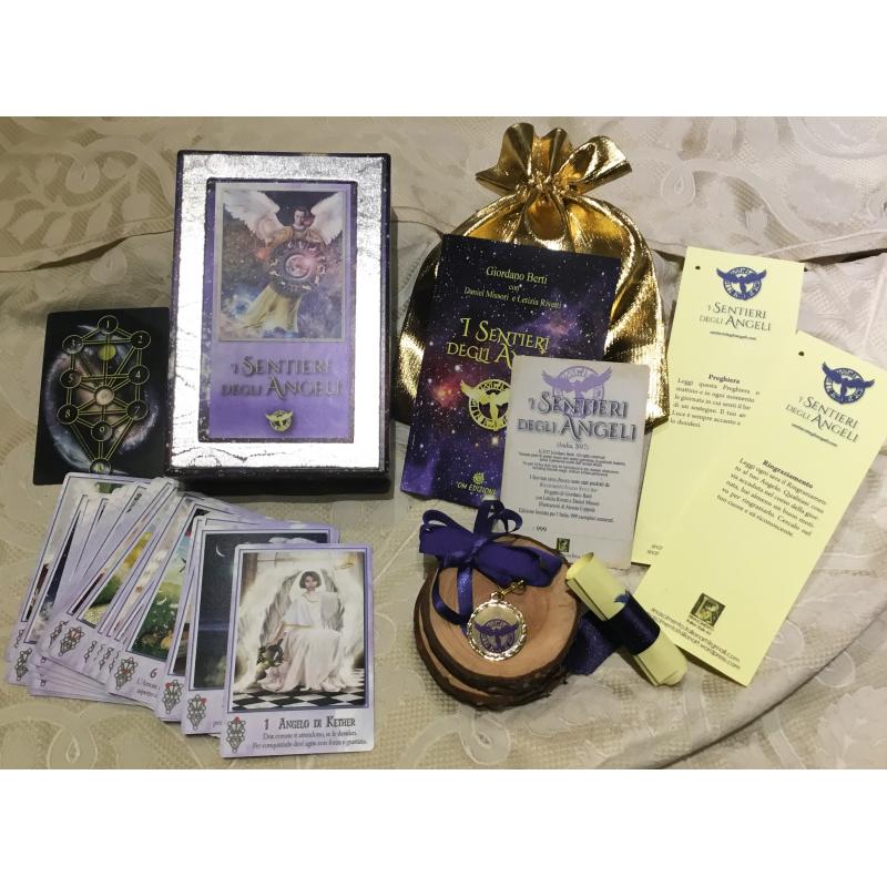 Tarot coleccion Senderos de los Angeles (Giordano Berti)  Deluxe Edicion Limitada 999 Ejemplares (Numerado y Firmado) (33 Cartas+ instrucciones (GioB) 12/19 (EN) (True Paths of Angels)