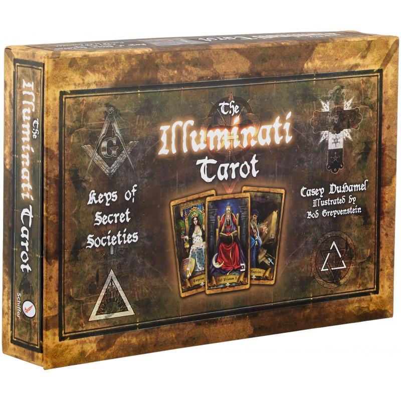 Tarot "The Illuminati Tarot" (Casey Duhamel & Bob Greyvenstein.) (SET, Cards+ Book) (EN) (Schiffer (2017) (AMZ) 