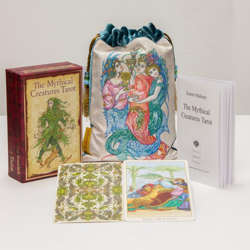 Tarot Coleccion The Miythical Creatures Tarot (English) (Standard Edition) (Thre Of Cups Bag)  - Karen Mahony / Elena Kozachuk / Alexandr Ukolov / Geraldine Woessner - Bababarock