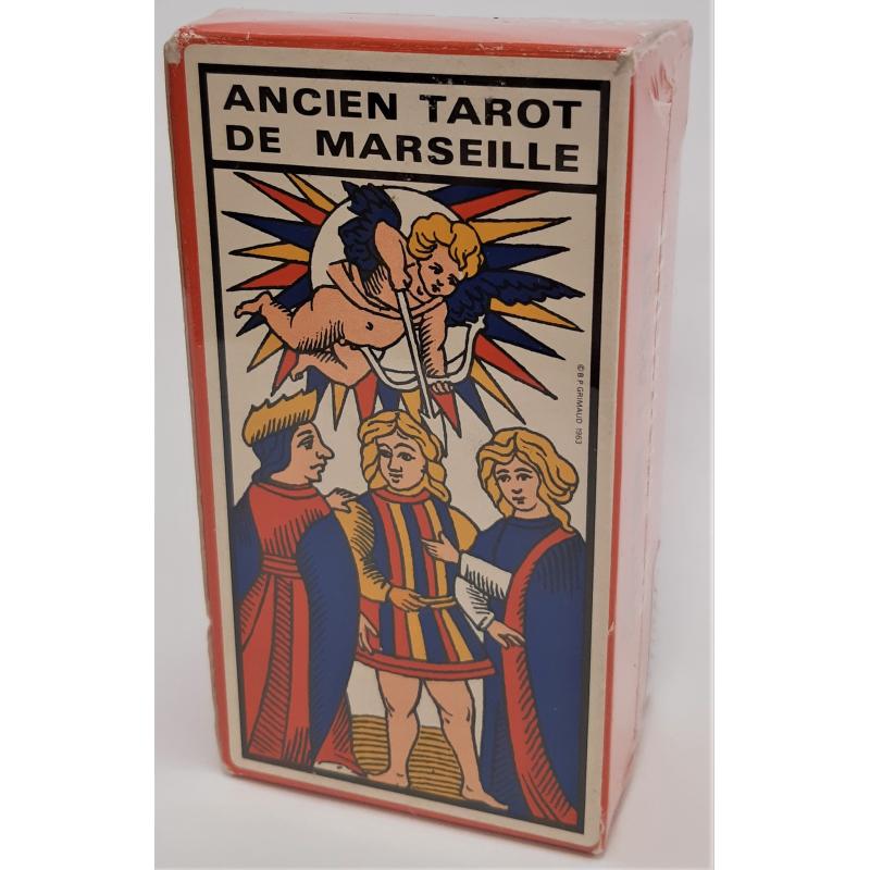 Tarot Ancien Tarot de Marseille - J.M. SIMON (1970) (Antiguo) (Rojo) (FR) (EN) (FR) (Maestros)