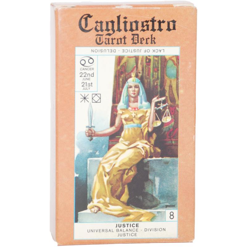 Tarot coleccion Cagliostro Tarot Deck - Stuart R. Kaplan - (EN) (USG) (1981) (Modiano) (New York) (Reverso Azul) (Carta 78 - 5071) 0318