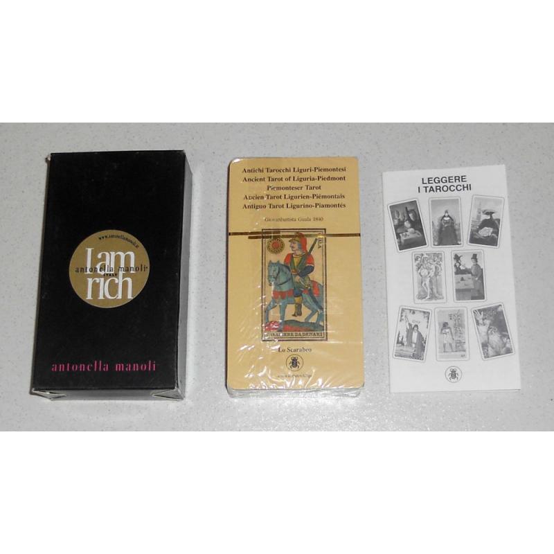 Tarot coleccion Antichi Tarocchi Liguri-Piemontesi (Antiguo Tarot Ligurino-PiamontÃÂ©s) - Reproduccion Giovanbattista Guala 1840 - (SCA) (EN, SP, DE, FR, IT) (Edicion Promocional de Antonella Manoli)